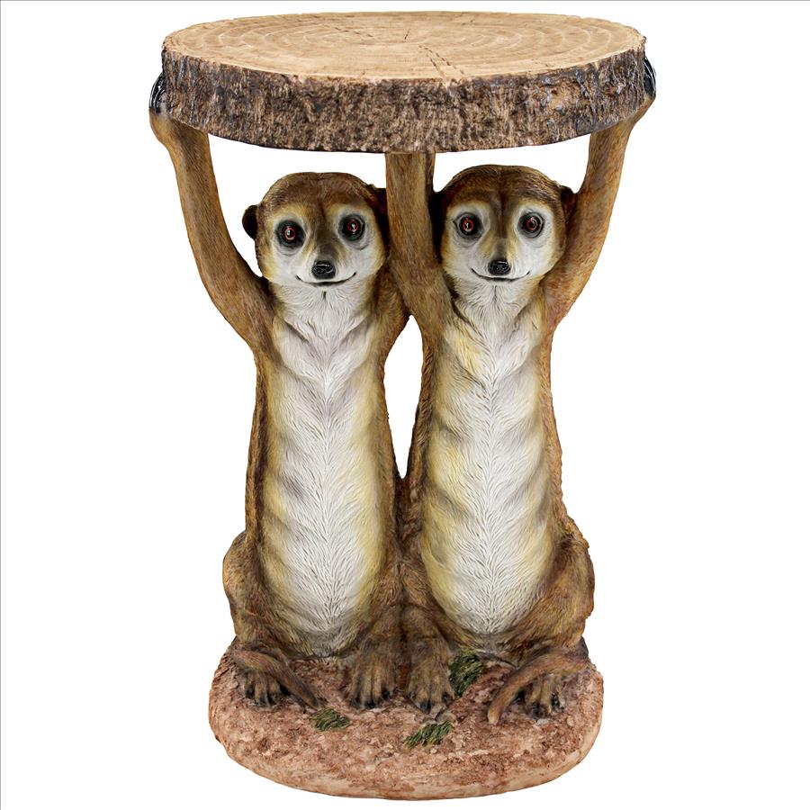 Kalahari Meerkat Maitre d's Sculptural Side Table