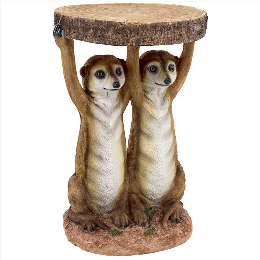 Kalahari Meerkat Maitre d's Sculptural Side Table