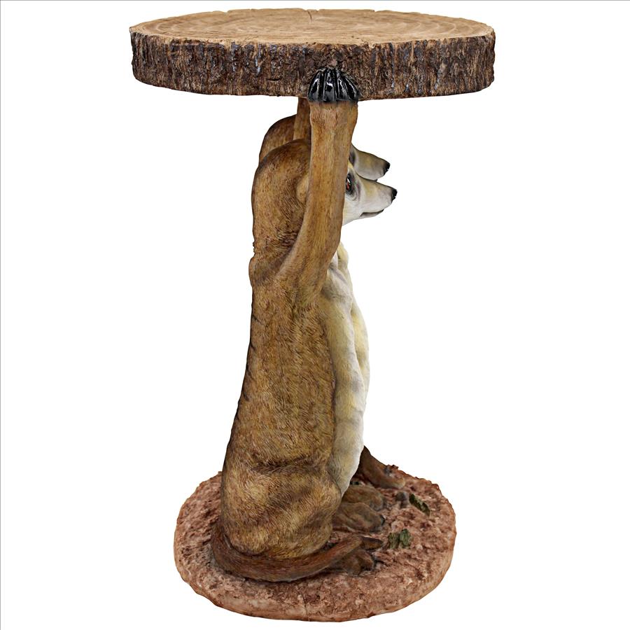 Kalahari Meerkat Maitre d's Sculptural Side Table