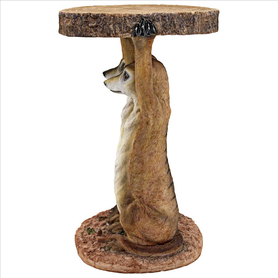 Kalahari Meerkat Maitre d's Sculptural Side Table