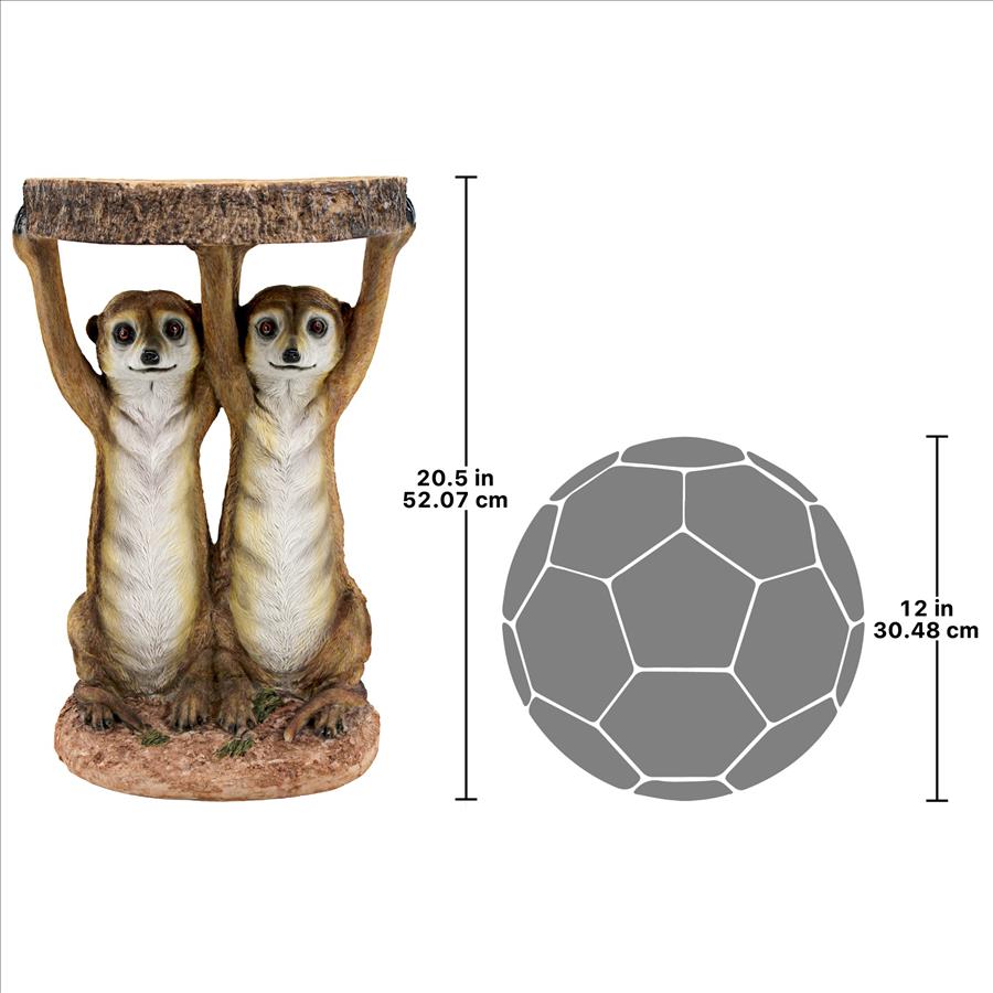 Kalahari Meerkat Maitre d's Sculptural Side Table