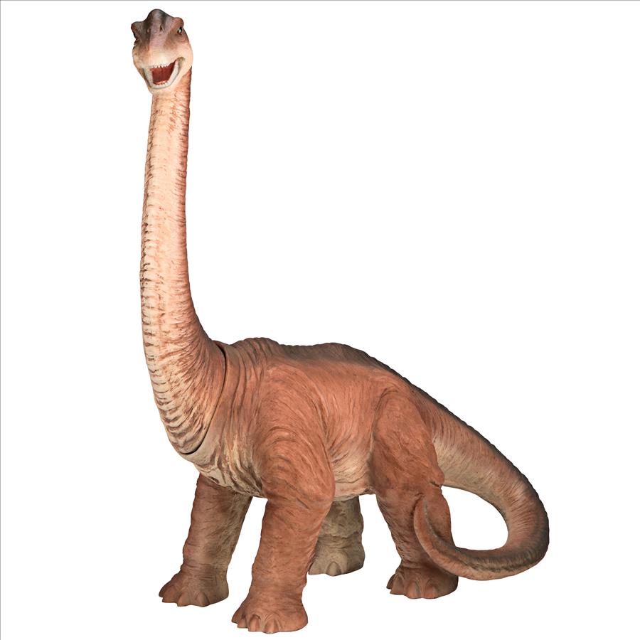 Scaled Jurassic Brachiosaurus Dinosaur Statue