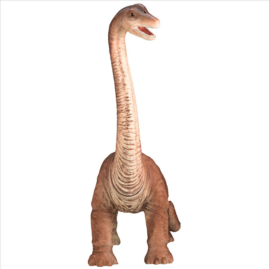 Scaled Jurassic Brachiosaurus Dinosaur Statue