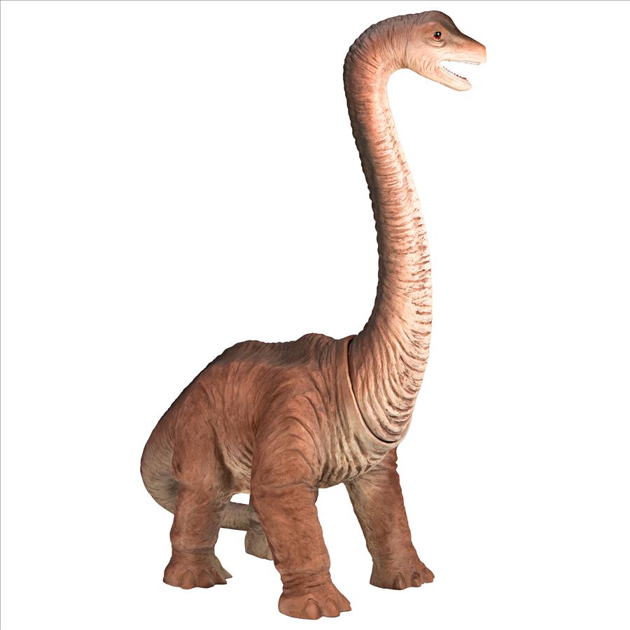 Scaled Jurassic Brachiosaurus Dinosaur Statue