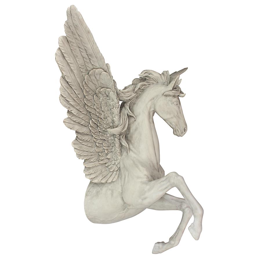 Divine Pegasus Winged Stallion Wall Sculpture