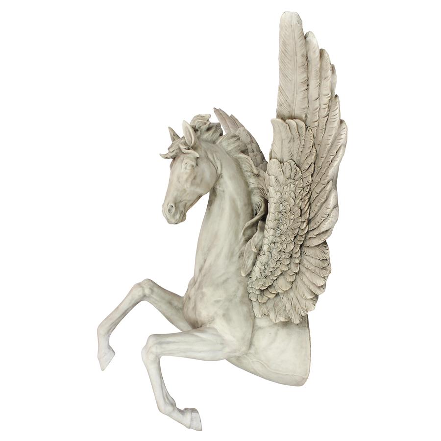 Divine Pegasus Winged Stallion Wall Sculpture