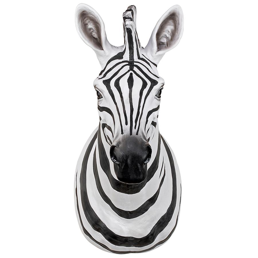 Serengeti Zebra Trophy Wall Sculpture