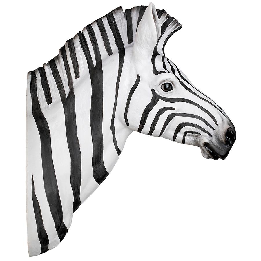 Serengeti Zebra Trophy Wall Sculpture