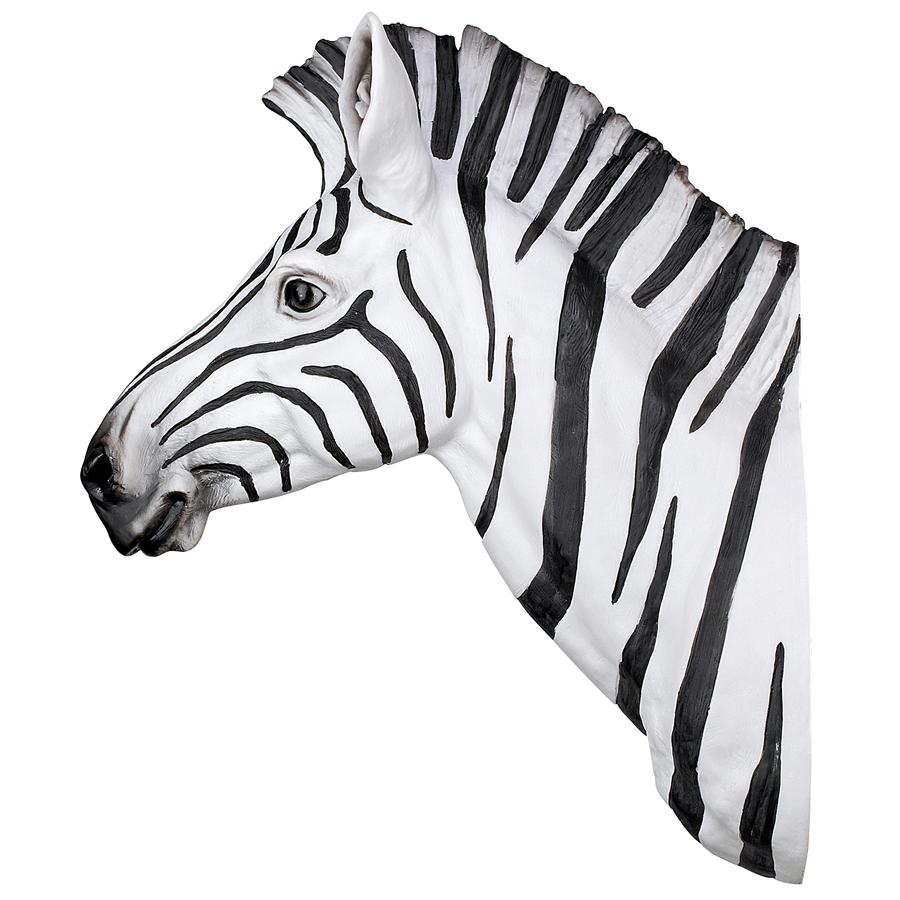 Serengeti Zebra Trophy Wall Sculpture