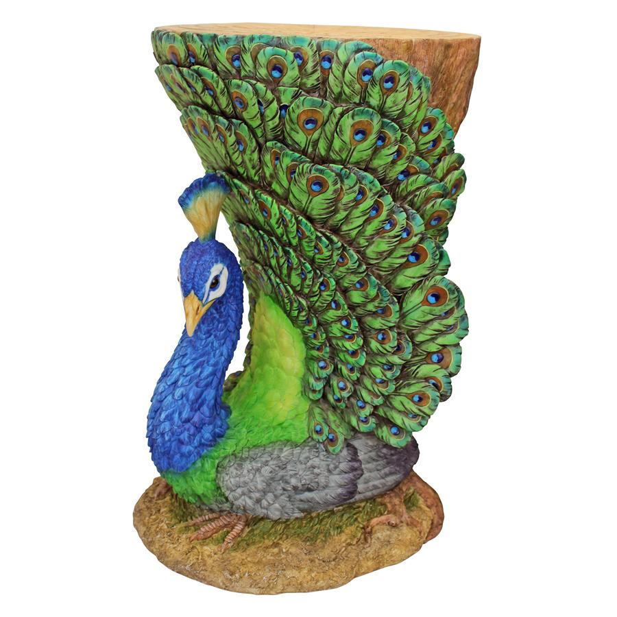 Provocative Peacock Sculptural Garden Table