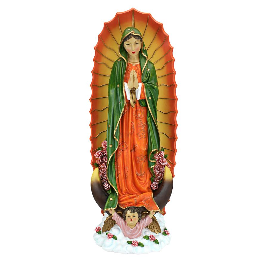 The Virgin of Guadalupe Religious Statue: Large