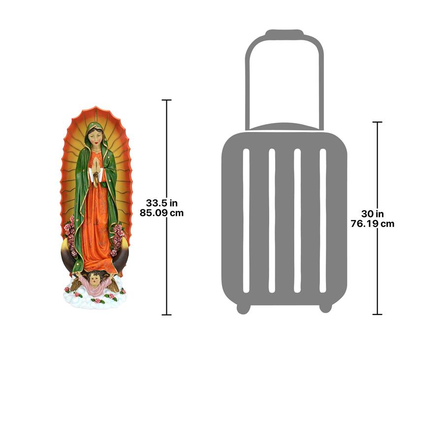 The Virgin of Guadalupe Religious Statue: Large