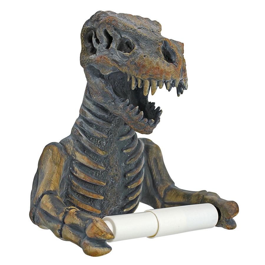 T. Rex Dinosaur Skeleton Bathroom Toilet Paper Holder