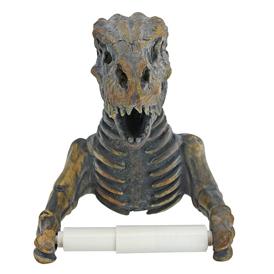 T. Rex Dinosaur Skeleton Bathroom Toilet Paper Holder