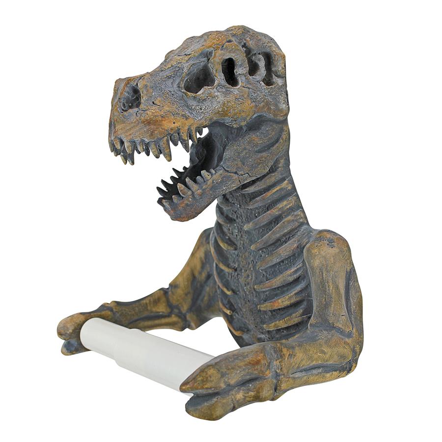 T. Rex Dinosaur Skeleton Bathroom Toilet Paper Holder