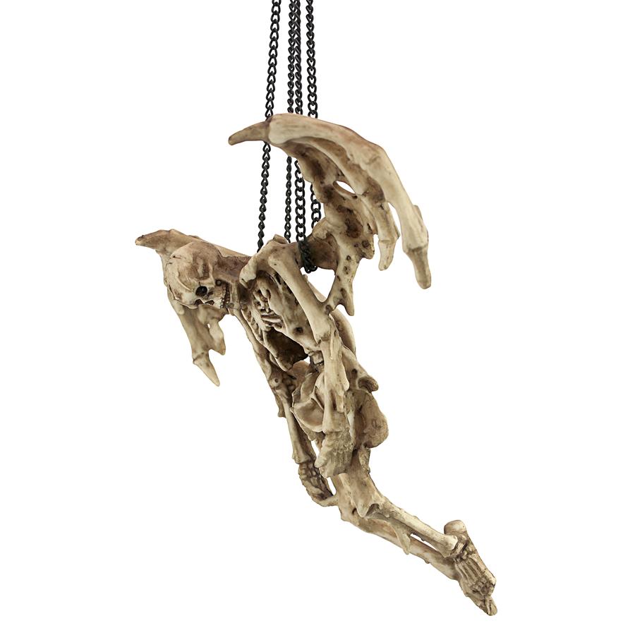 Suspending Death Gothic Hanging Skeleton Sculpture