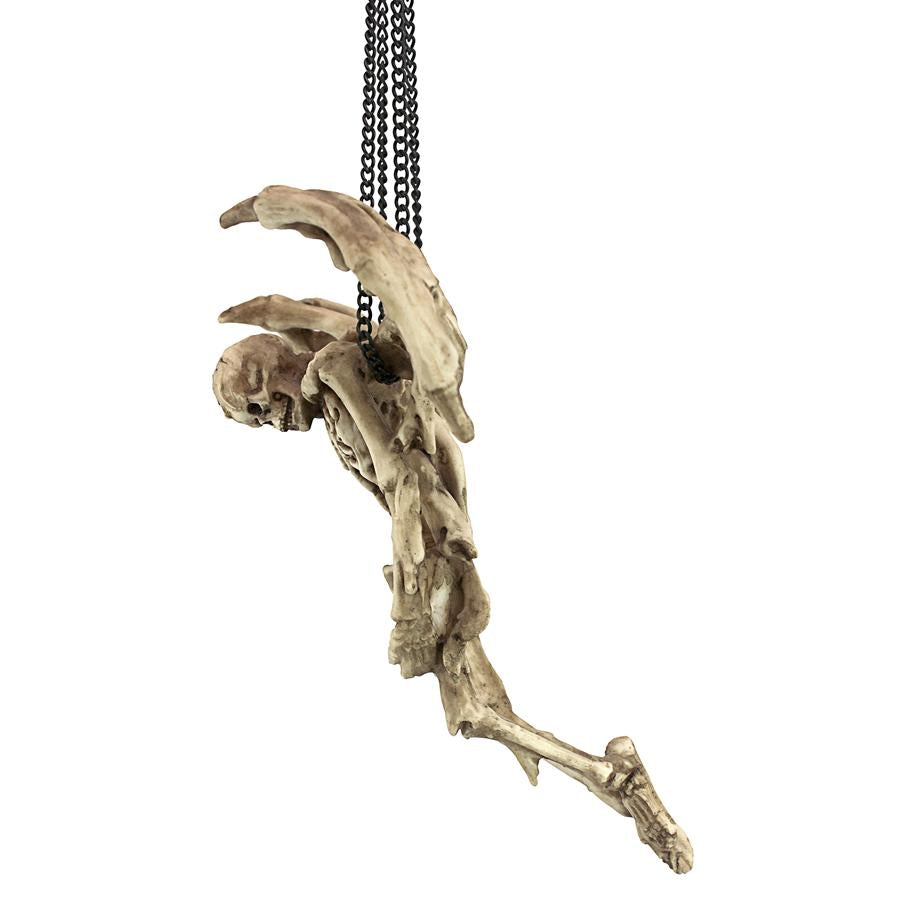 Suspending Death Gothic Hanging Skeleton Sculpture