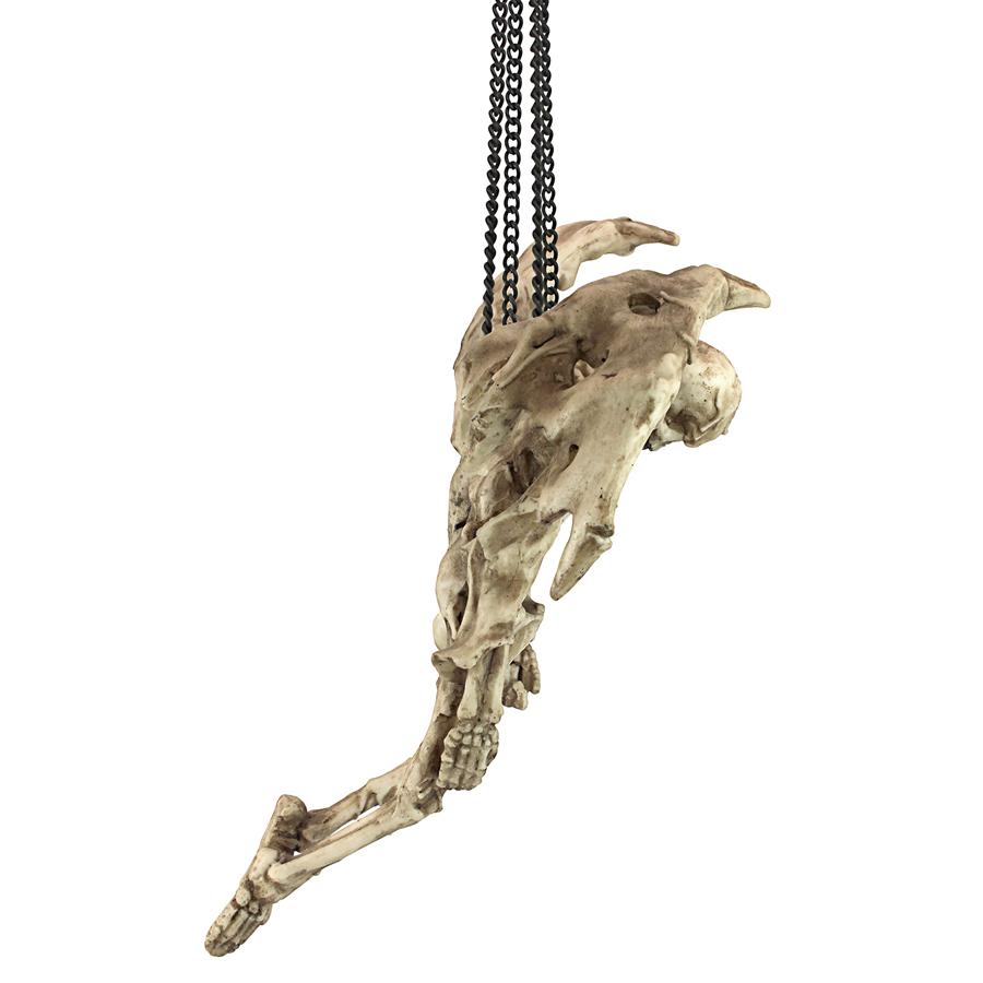 Suspending Death Gothic Hanging Skeleton Sculpture