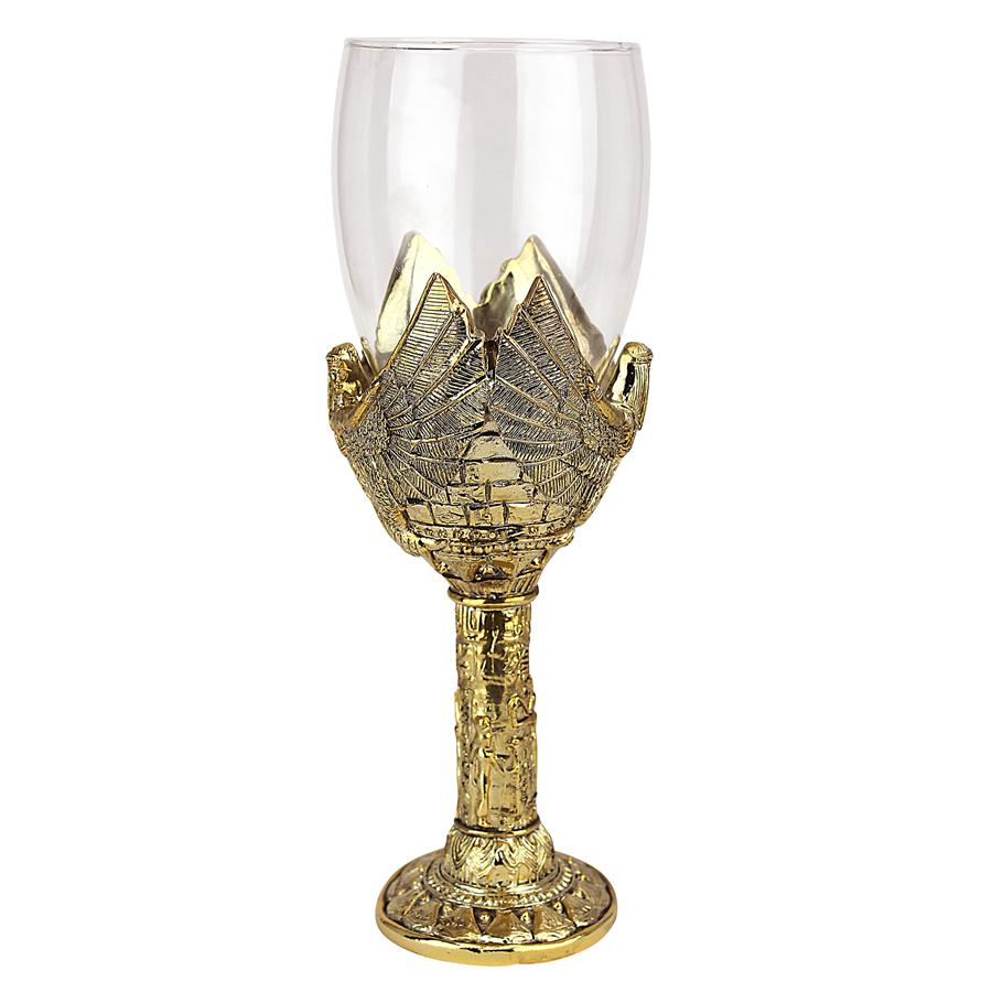 Goddess Isis Sculptural Wine Goblet