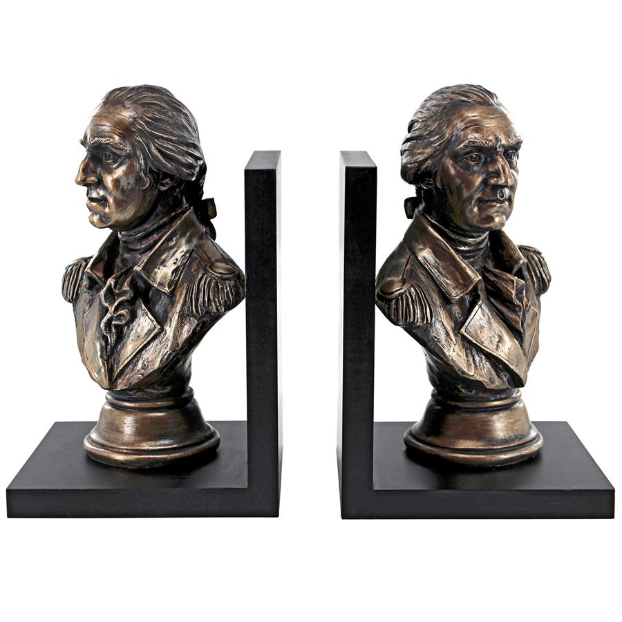 George Washington American Statesman Sculptural Bookends