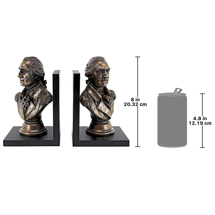 George Washington American Statesman Sculptural Bookends