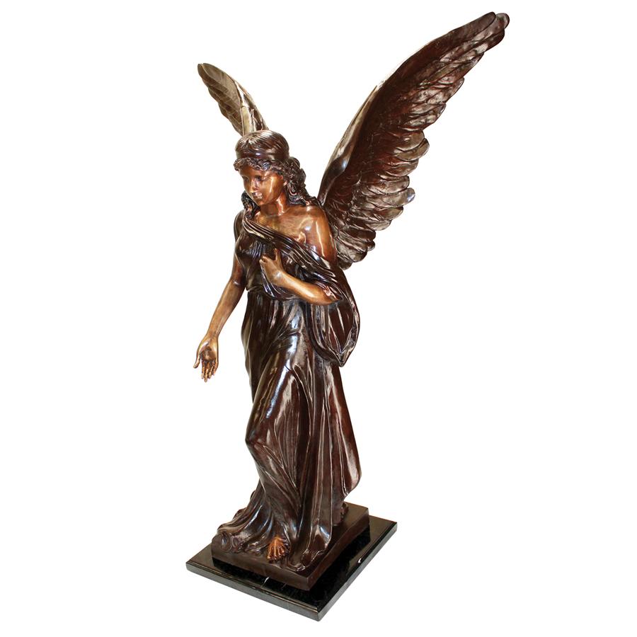 Heaven's Angel Cast Bronze Garden Statue