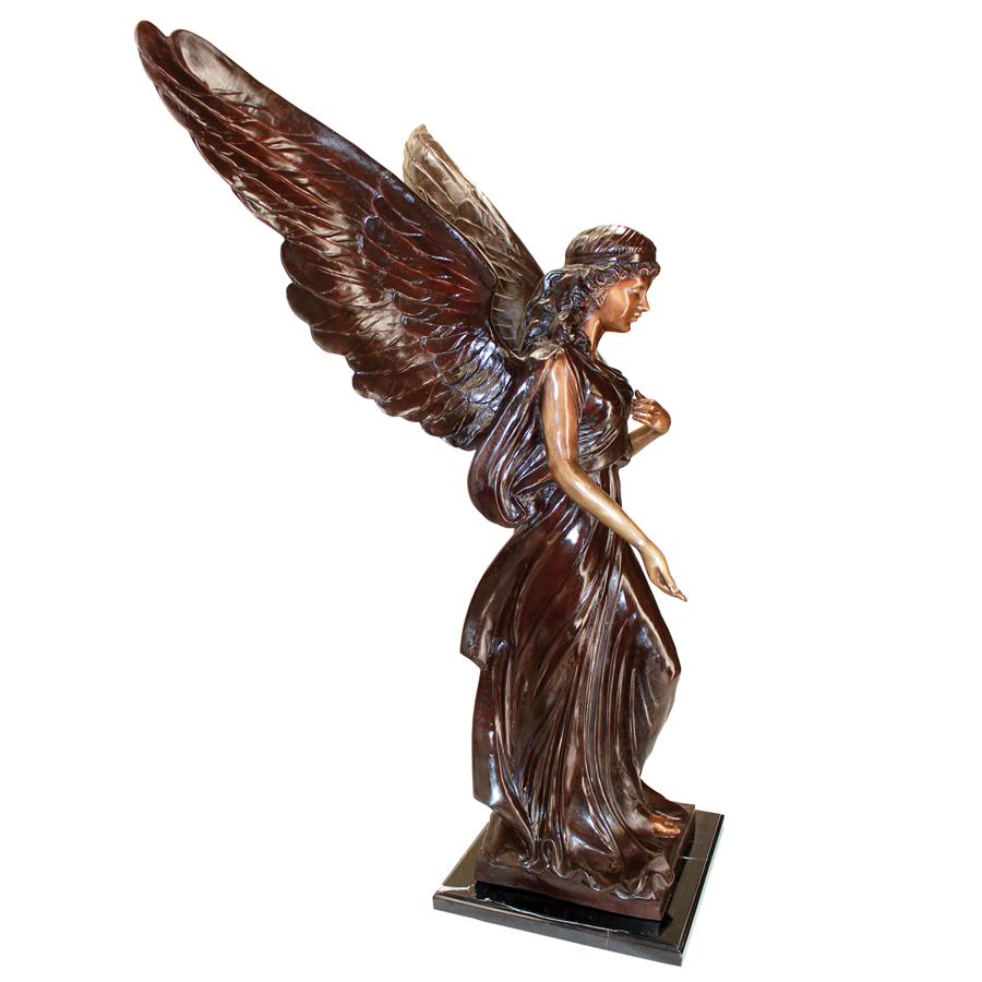 Heaven's Angel Cast Bronze Garden Statue
