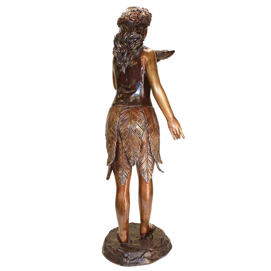 Leaf Maiden Cast Bronze Garden Statue