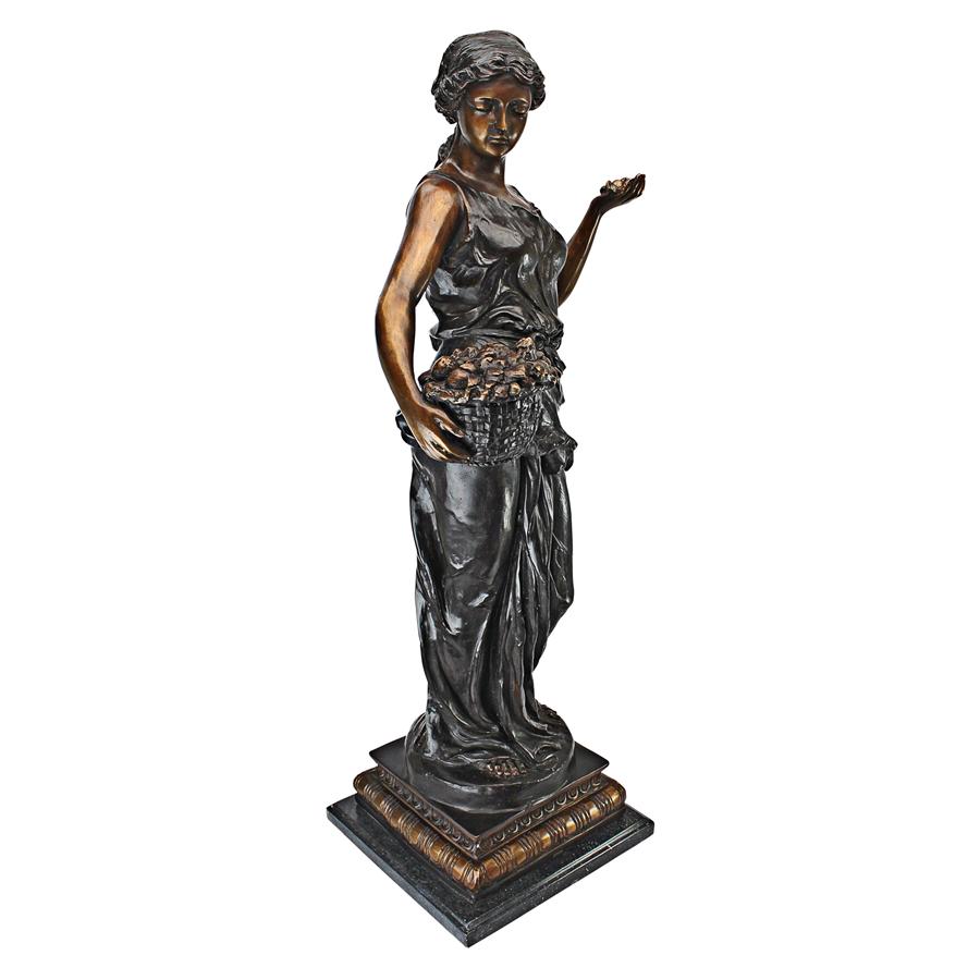 Goddess of Nature Cast Bronze Garden Statue