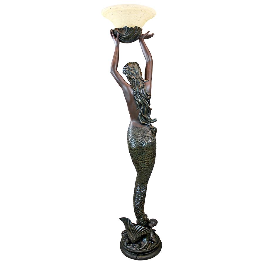 The Goddess' Offering Mermaid Sculptural Floor Lamp