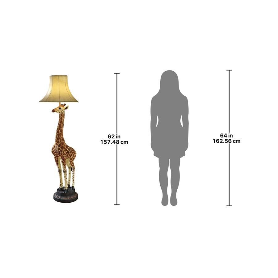 Heads Above Giraffe Sculptural Floor Lamp