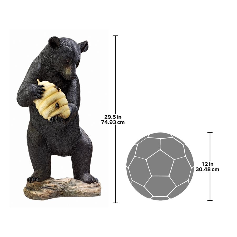 Beehive Black Bear Spitter Piped Statue