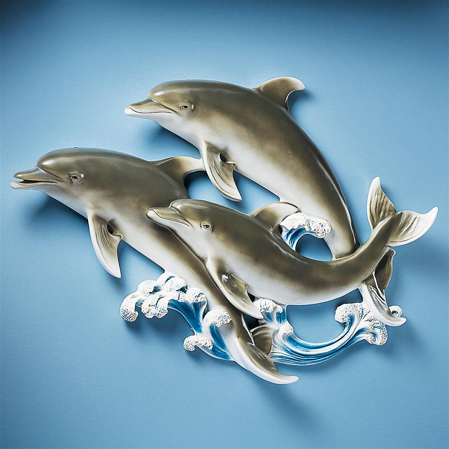 Good Seas Dolphin Wall Sculpture