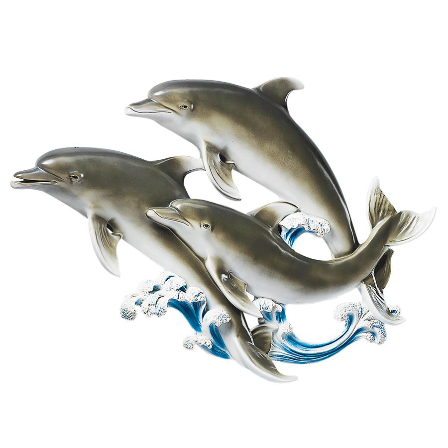 Good Seas Dolphin Wall Sculpture