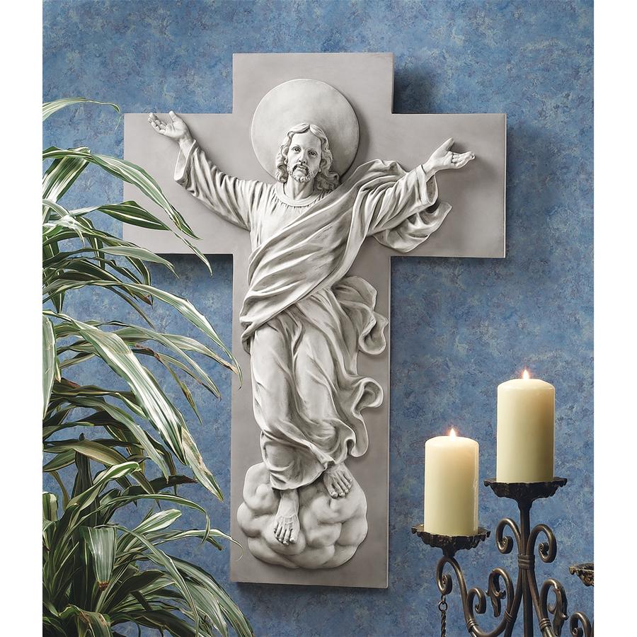 He is Risen Christ Ascension Wall Sculpture