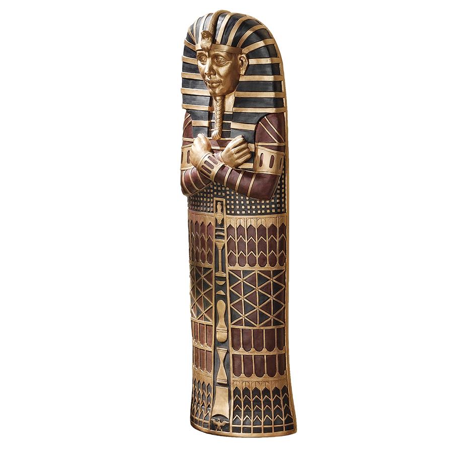 King Tut Sarcophagus Egyptian Wall Sculpture