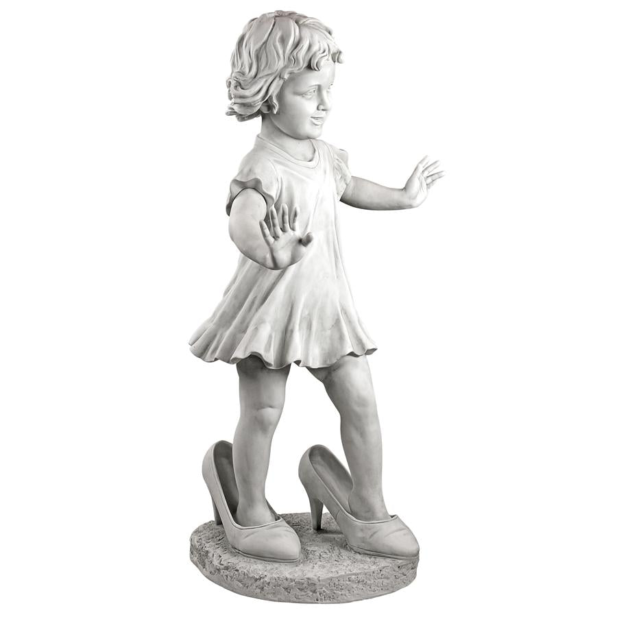 Hillary in Heels Garden Girl Statue