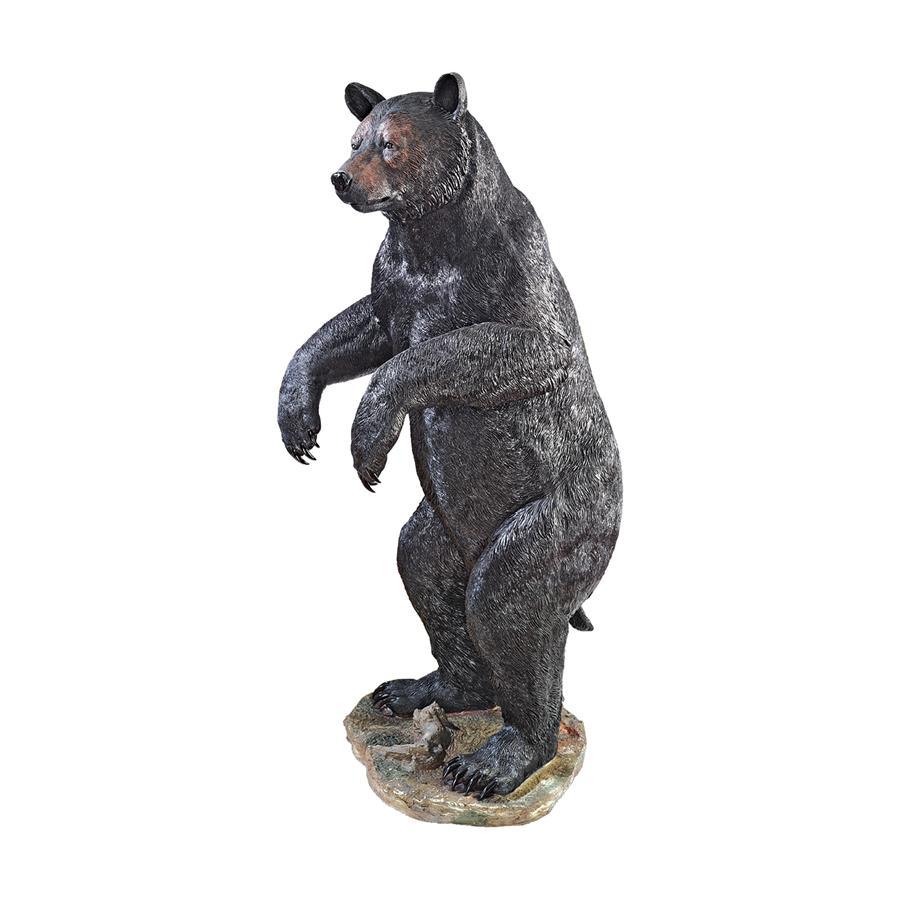 Fishing for Trouble Bear Statue: Grande