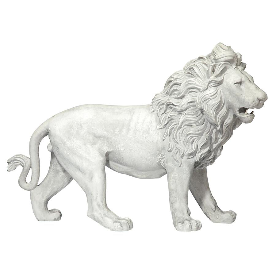 Regal Lion Sentinel of Grisham Manor Statue: Left Foot Forward