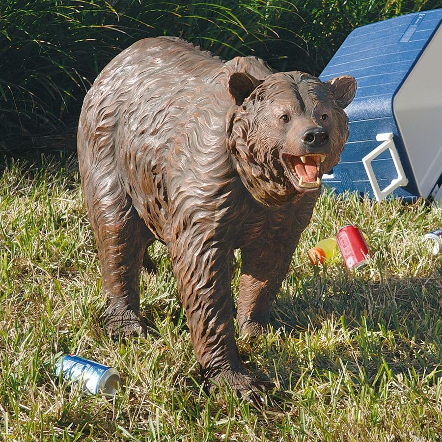 Grand-Scale Brown Bear Garden Statue