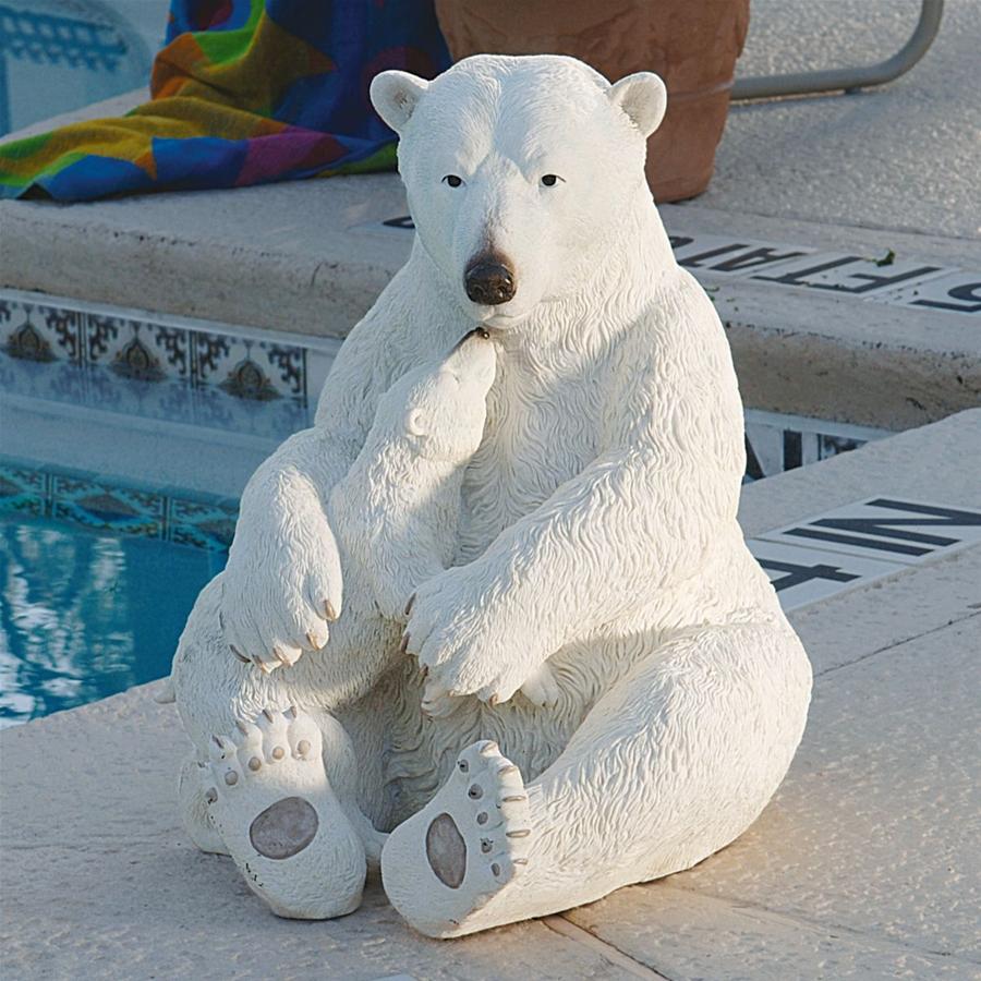 The Polar Bear Pair Statue