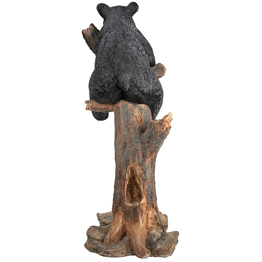 Forest Vantage Point Black Bear Statue