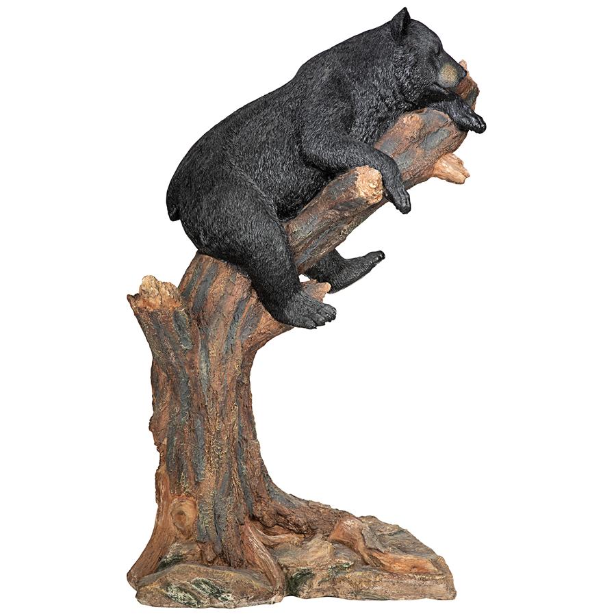 Forest Vantage Point Black Bear Statue