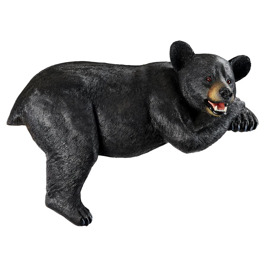 Lemont the Lovable Lounger Black Bear Statue