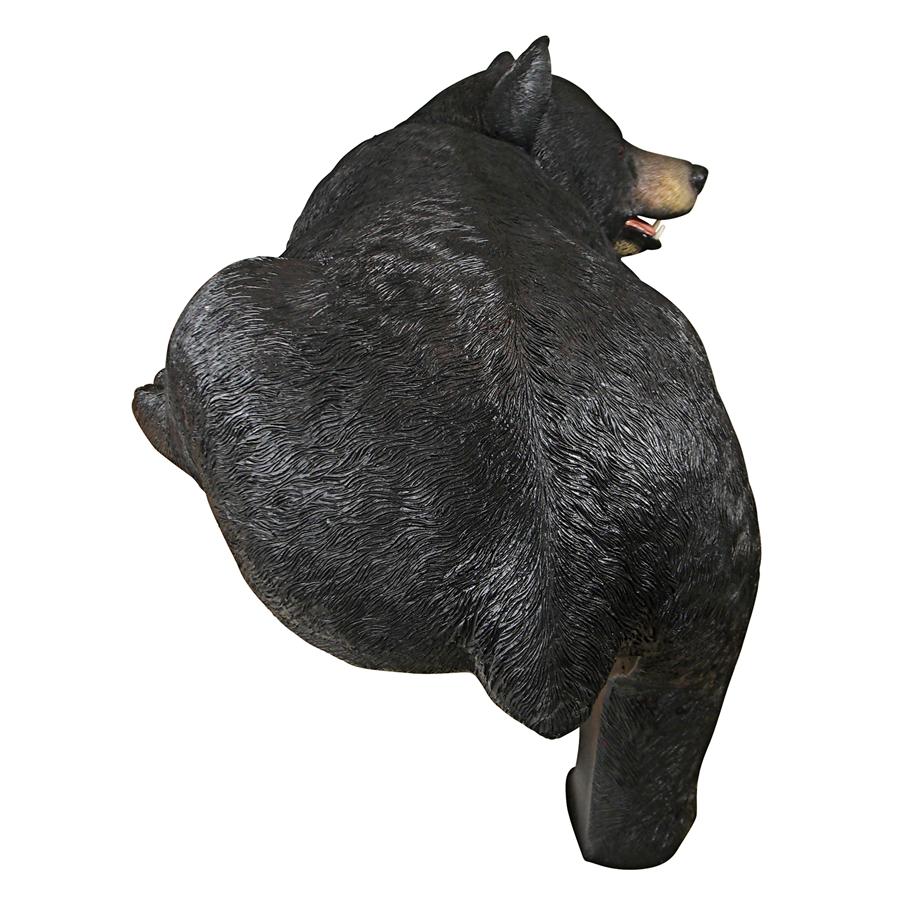 Lemont the Lovable Lounger Black Bear Statue