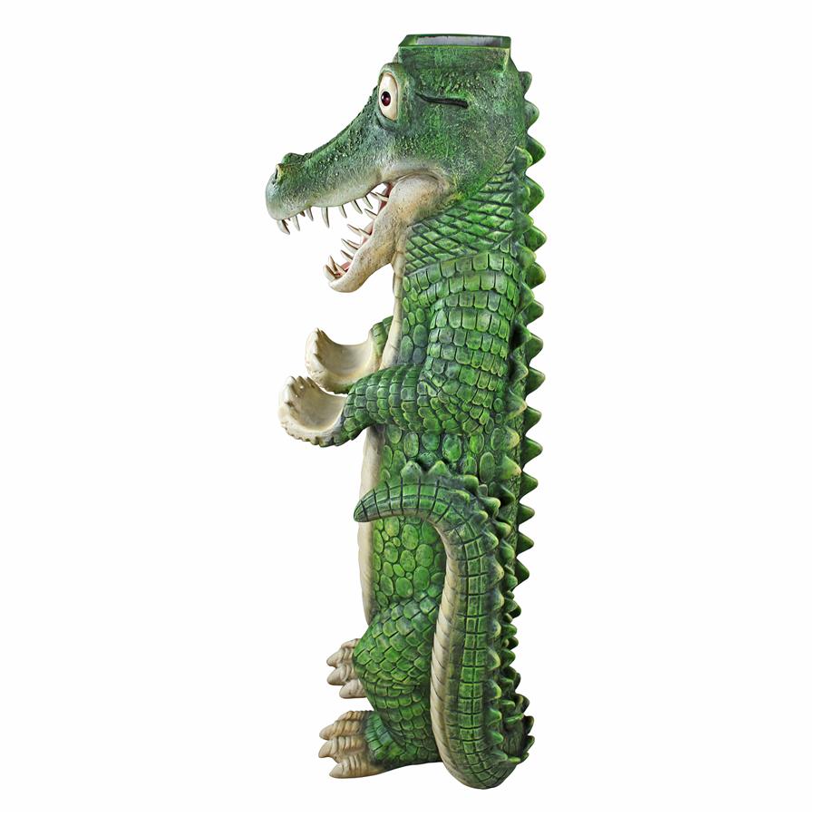 Postal Gator Mail Post Sleeve Statue