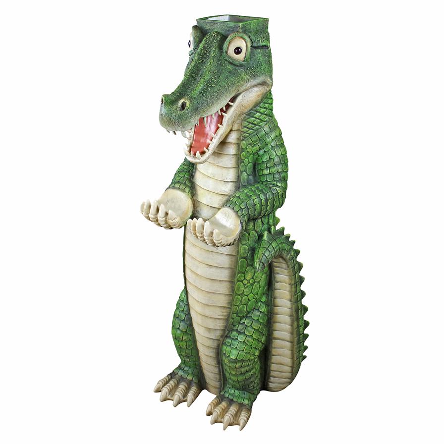 Postal Gator Mail Post Sleeve Statue