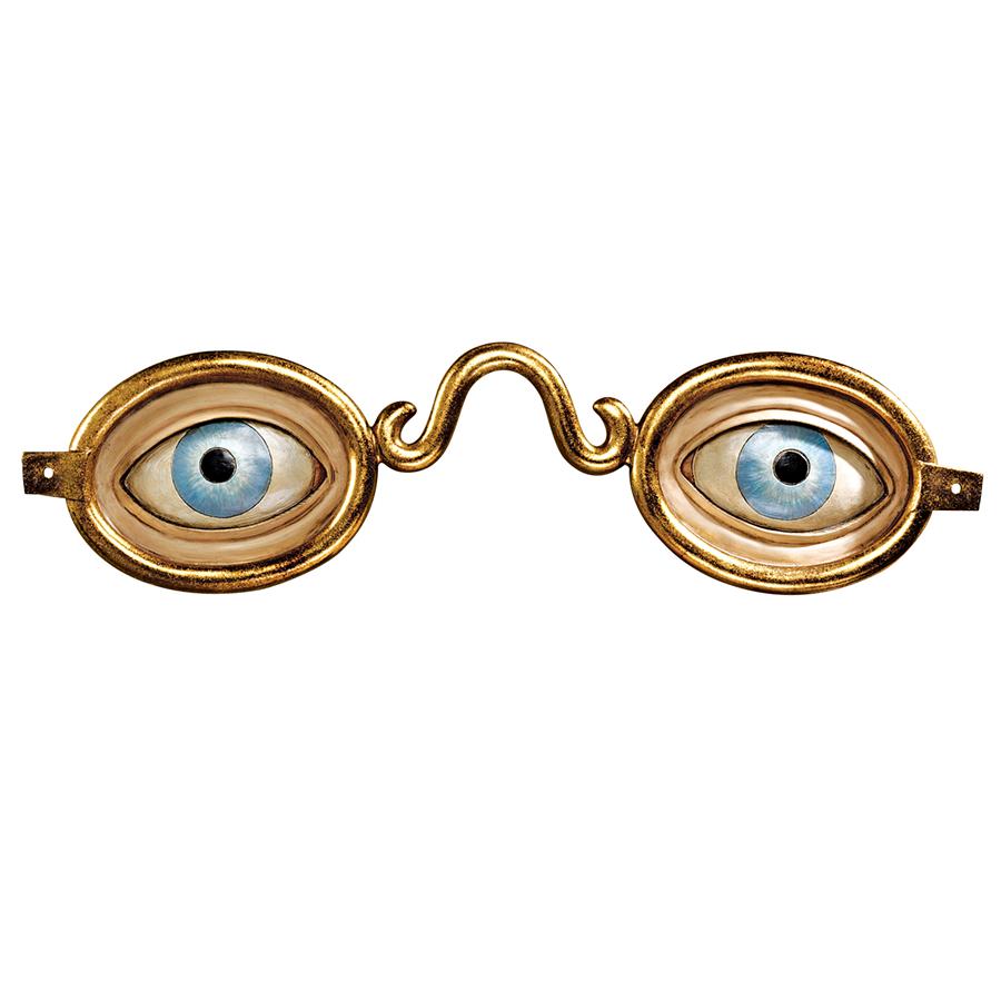 Folk Art Optometrist Trade Eyeglasses Wall Sculpture