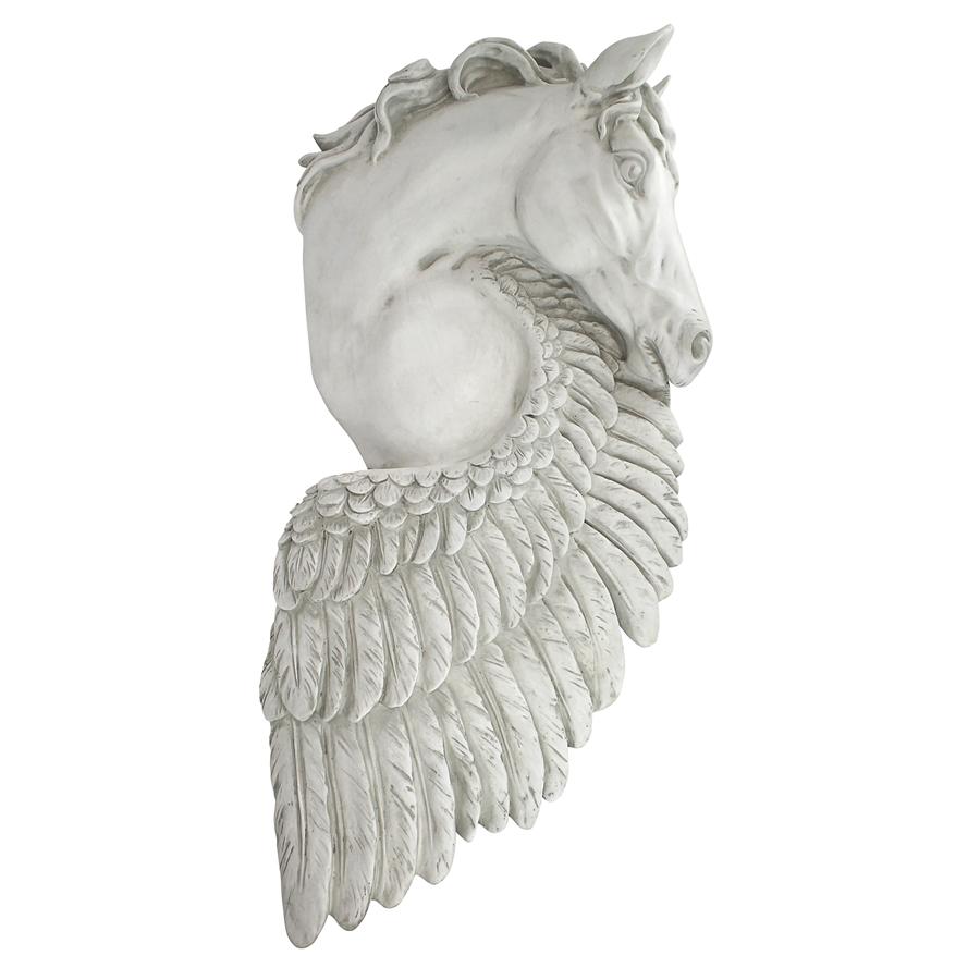 Wings of Fury Pegasus Horse Wall Sculpture