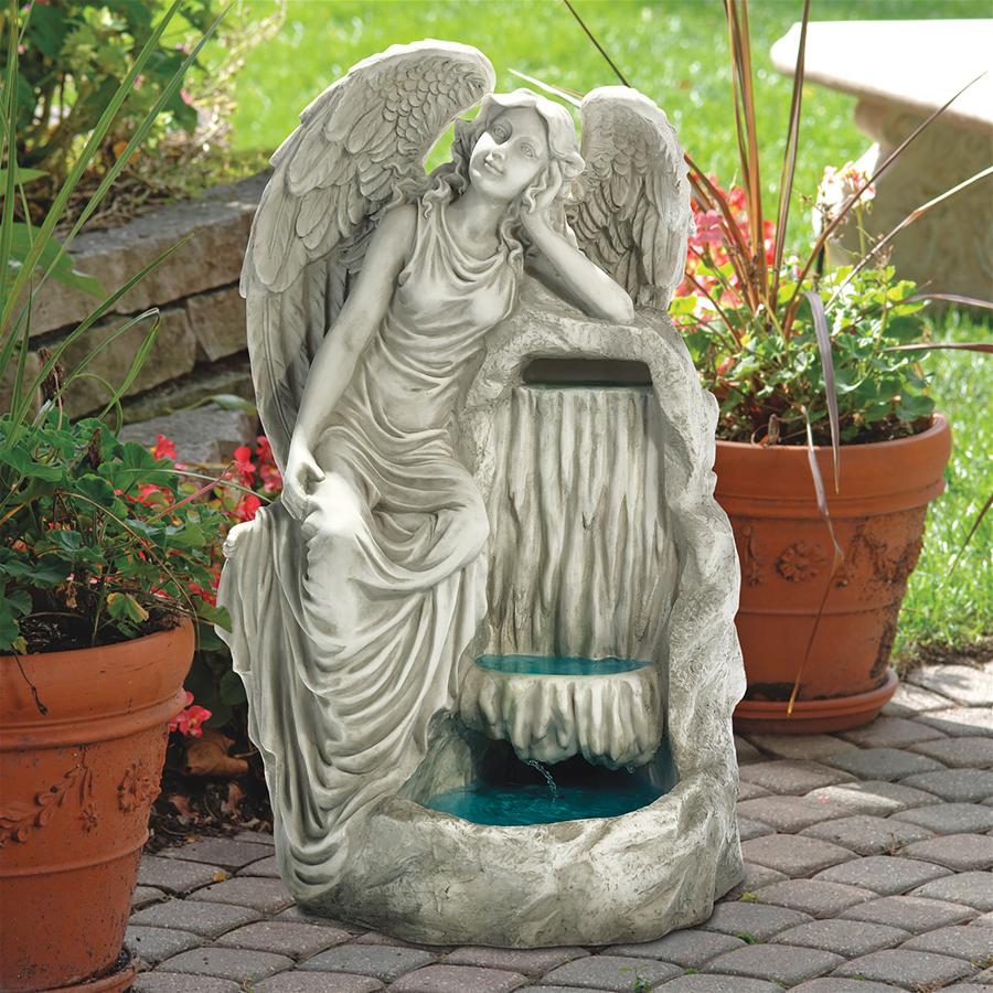 Resting Grace Angel Garden Fountain